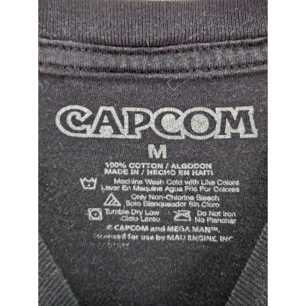 Mega Man T-shirt Video Game Tee Crewneck Size M Black - Picture 3 of 10